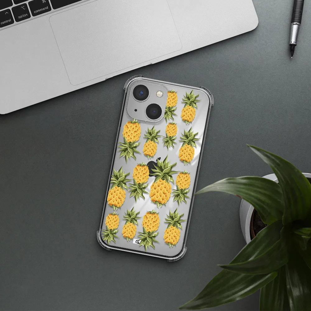 Pineapples Apple iPhone 13 mini Clear PC Case