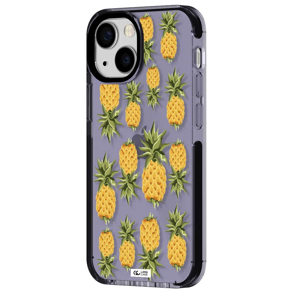 Pineapples Apple iPhone 13 mini impact Lilac Case