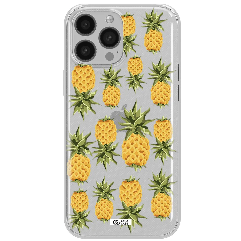 Pineapples Apple iPhone 13 Pro Clear TPU Case