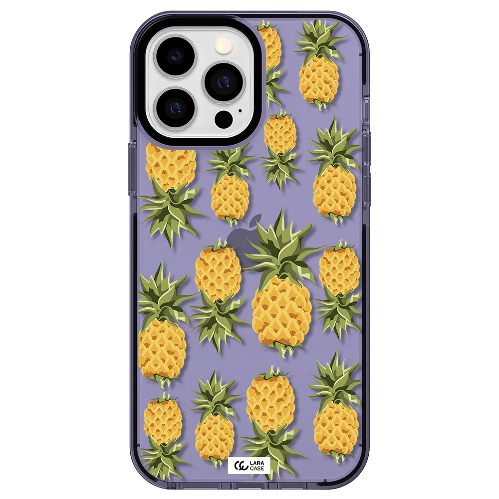 Pineapples Apple iPhone 13 Pro Max impact Lilac Case