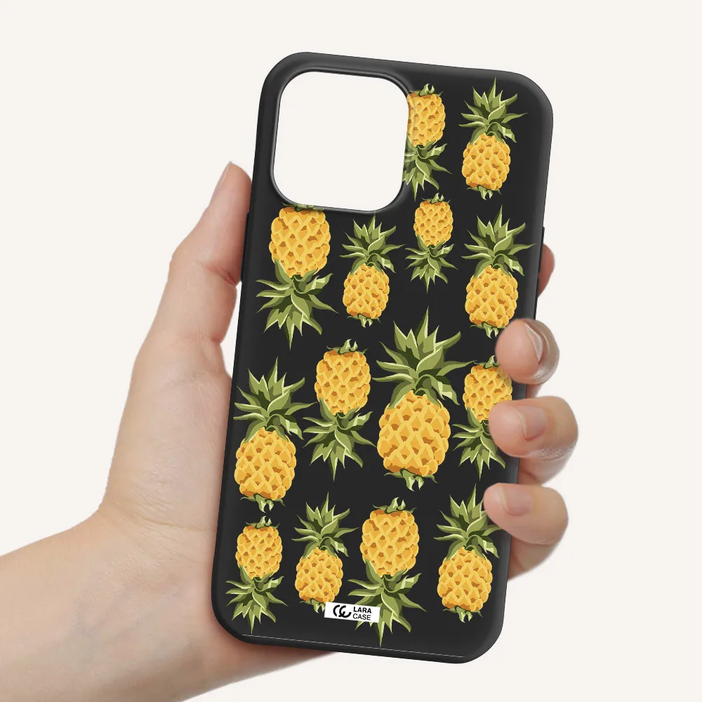 Pineapples Apple iPhone 13 Pro Max Silicone black Case