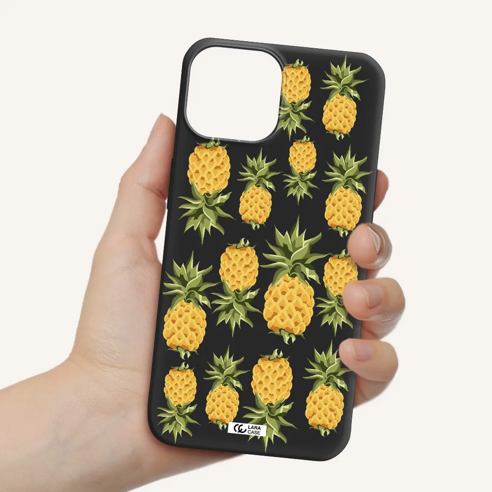 Pineapples Apple iPhone 13 Silicone black Case