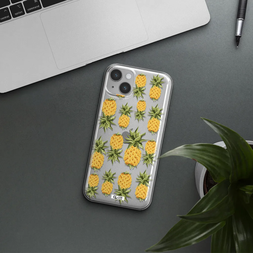 Pineapples Apple iPhone 14 Clear TPU Case