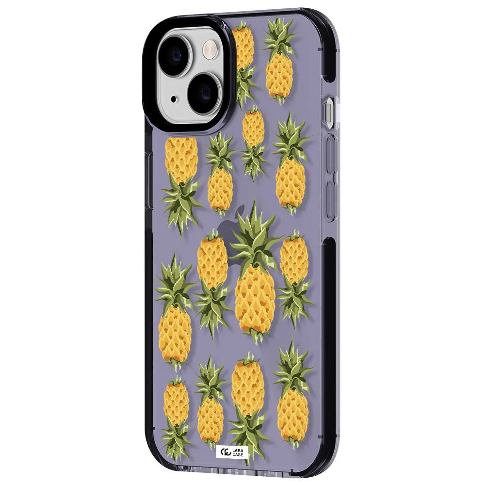 Pineapples Apple iPhone 14 impact Lilac Case