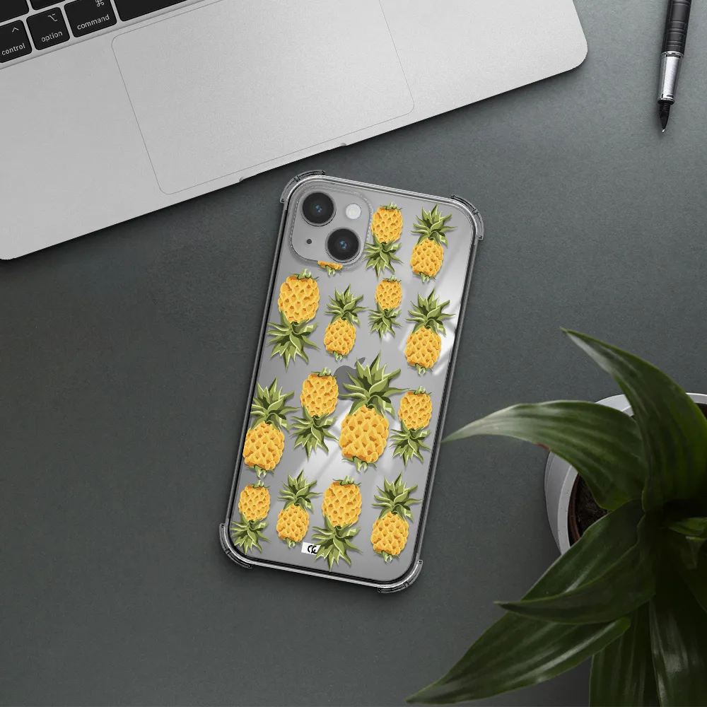 Pineapples Apple iPhone 14 plus Clear PC Case