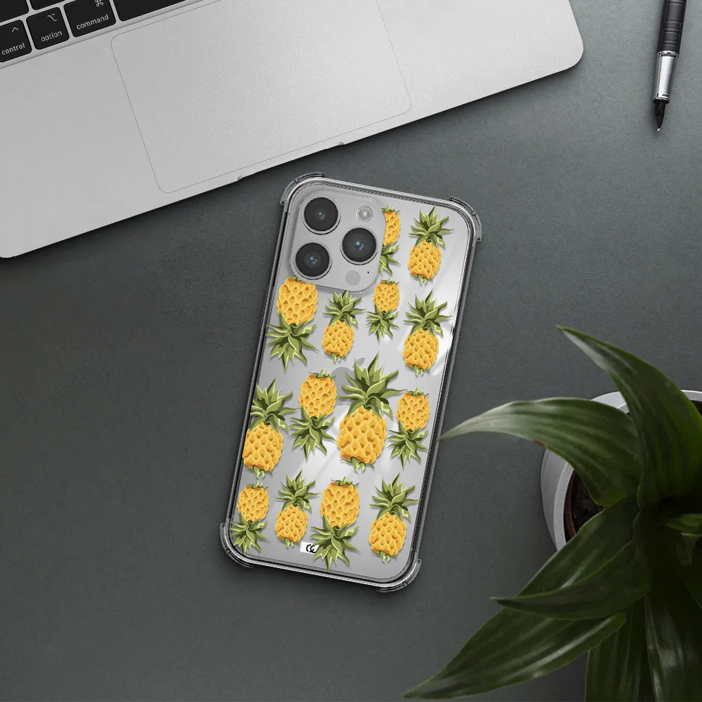 Pineapples Apple iPhone 14 pro Clear PC Case