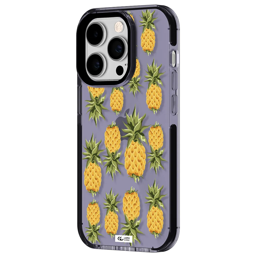 Pineapples Apple iPhone 14 pro impact Lilac Case