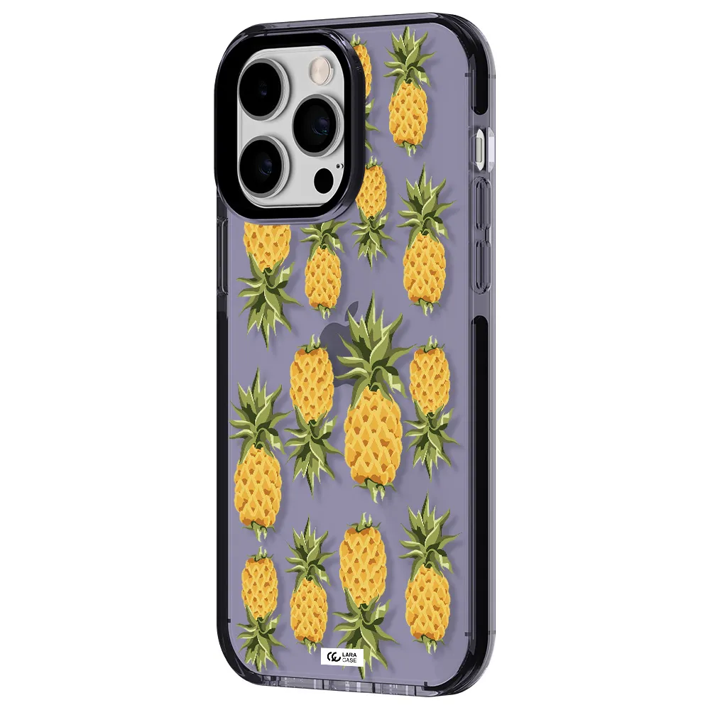 Pineapples Apple iPhone 14 pro max impact Lilac Case