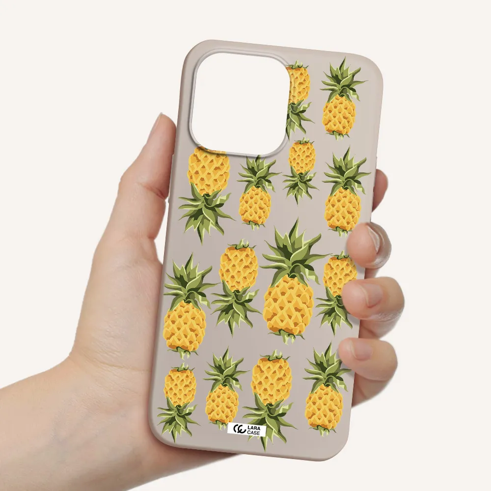 Pineapples Apple iPhone 14 pro Silicone Stone Case