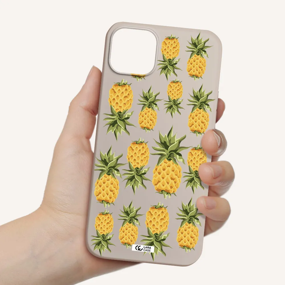 Pineapples Apple iPhone 14 Silicone Stone Case
