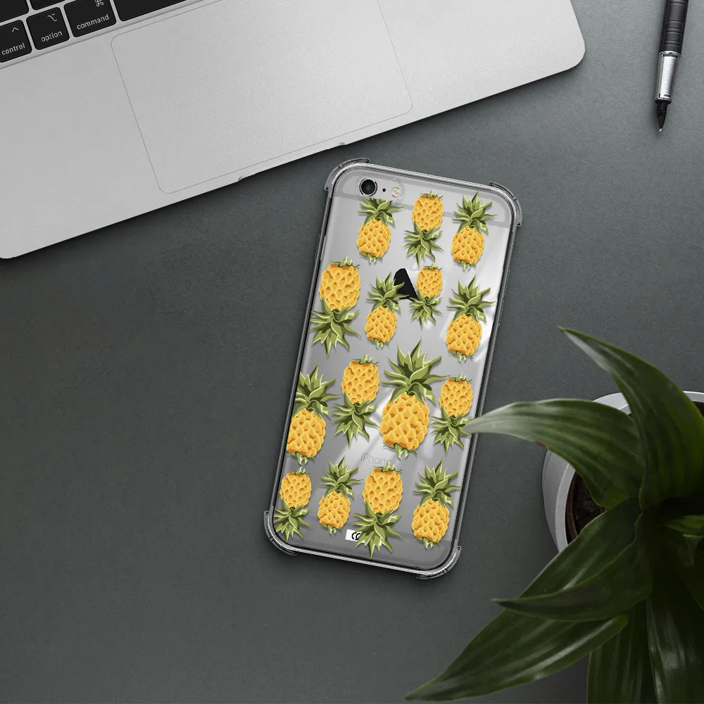 Pineapples Apple iPhone 6 s plus Clear PC Case