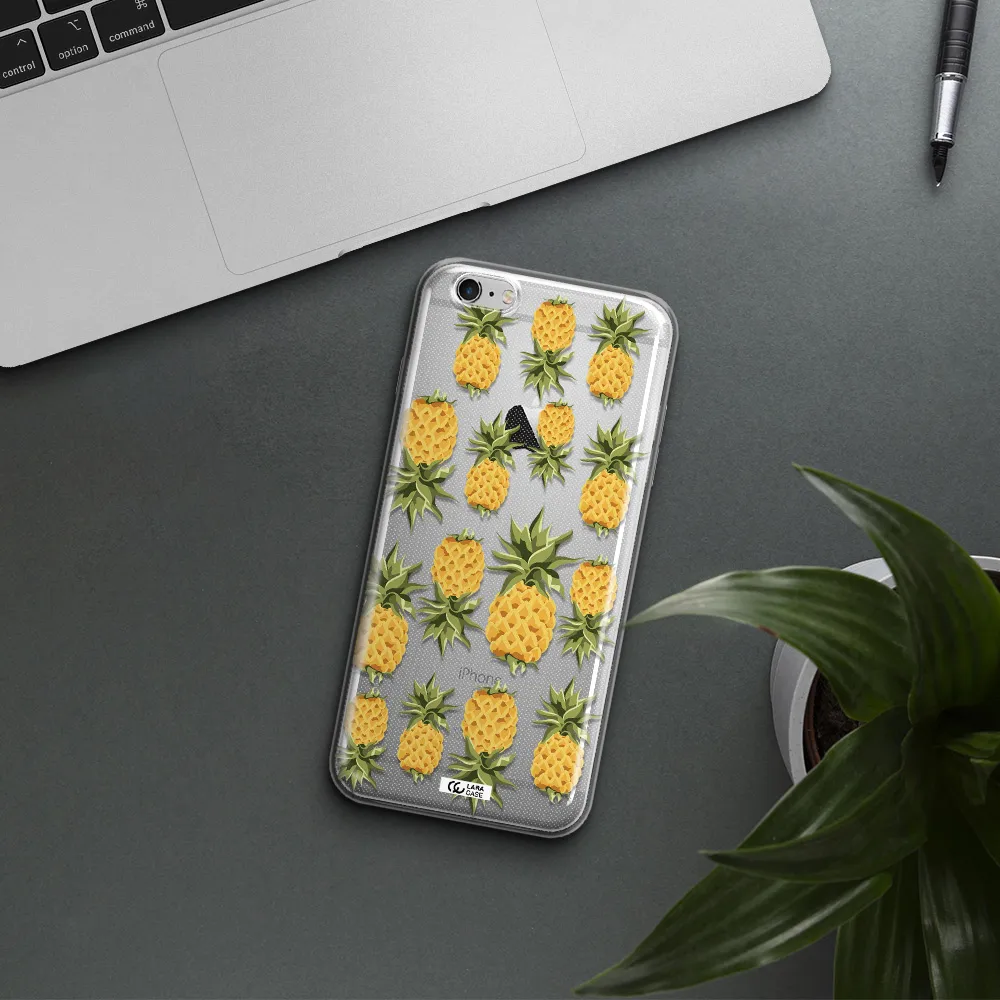 Pineapples Apple iPhone 6 s plus Clear TPU Case