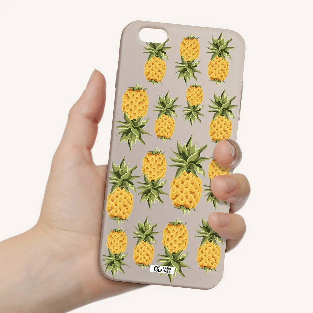 Pineapples Apple iPhone 6S Silicone Stone Case