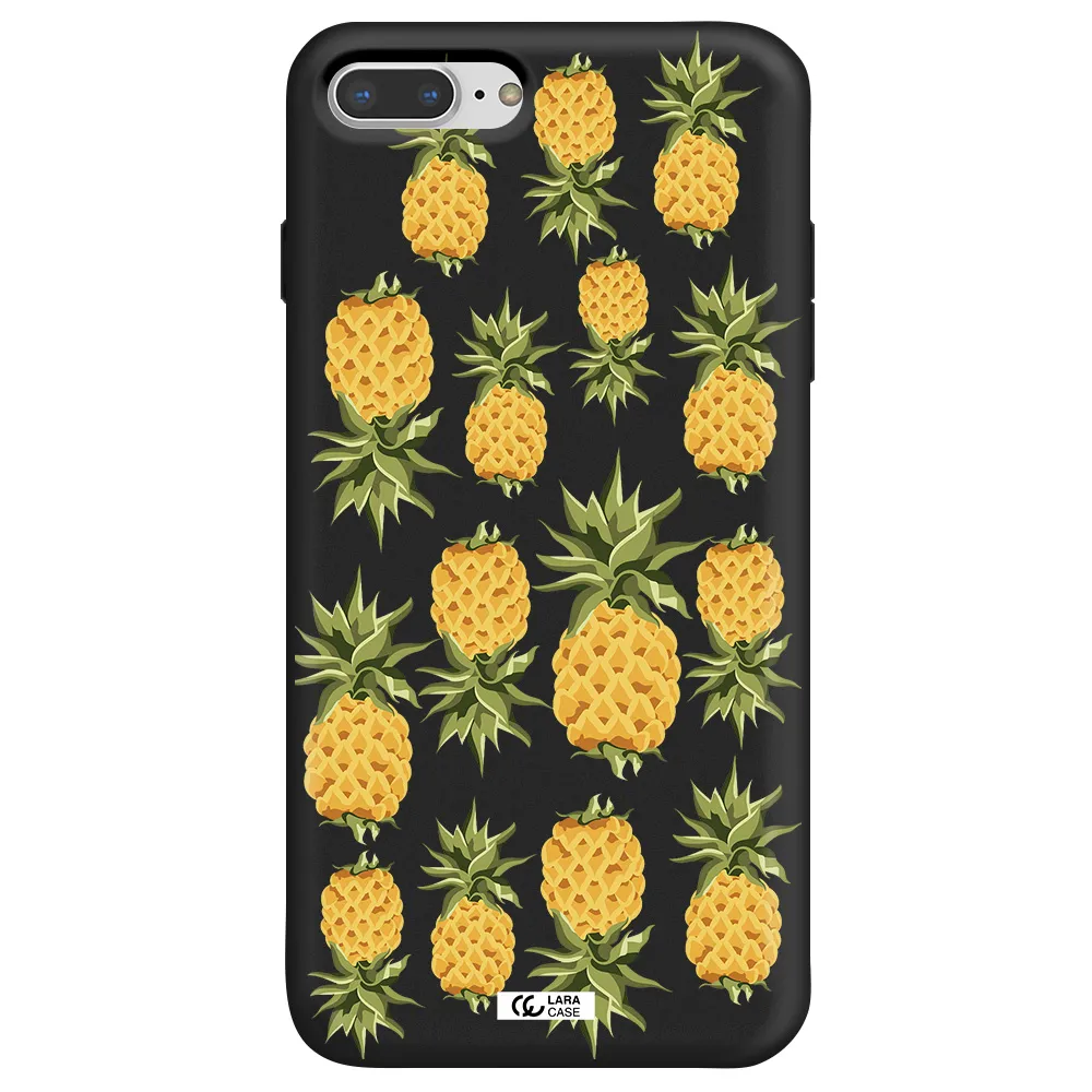 Pineapples Apple iPhone 7 plus Silicone black Case
