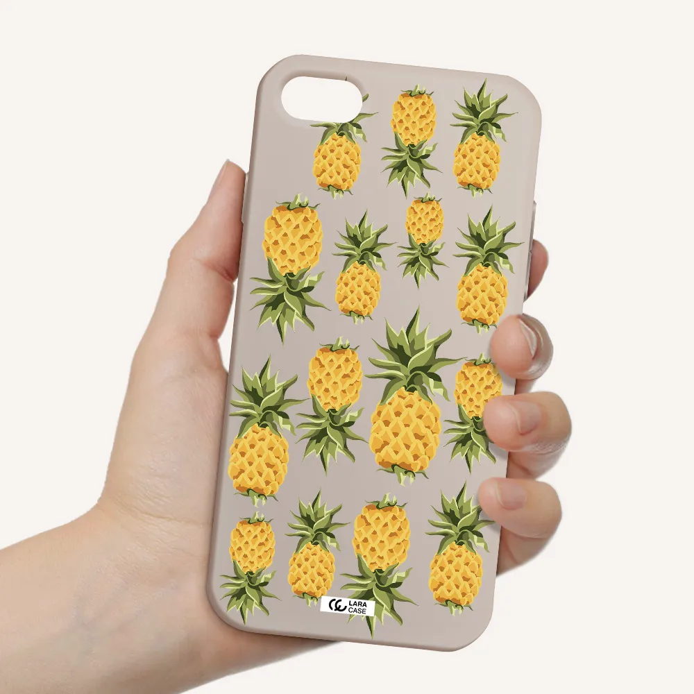 Pineapples Apple iPhone 8 Silicone Stone Case