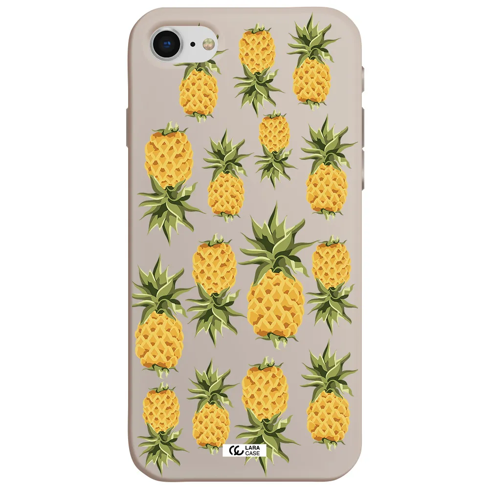 Pineapples Apple iPhone se 2020 Silicone Stone Case