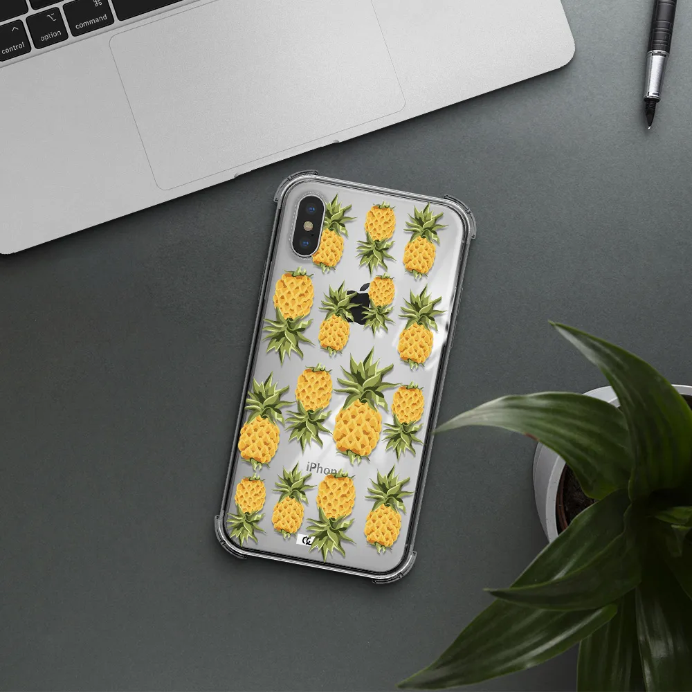 Pineapples Apple iPhone X Clear PC Case