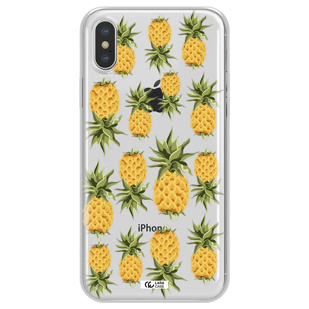 Pineapples Apple iPhone XS Clear TPU Case