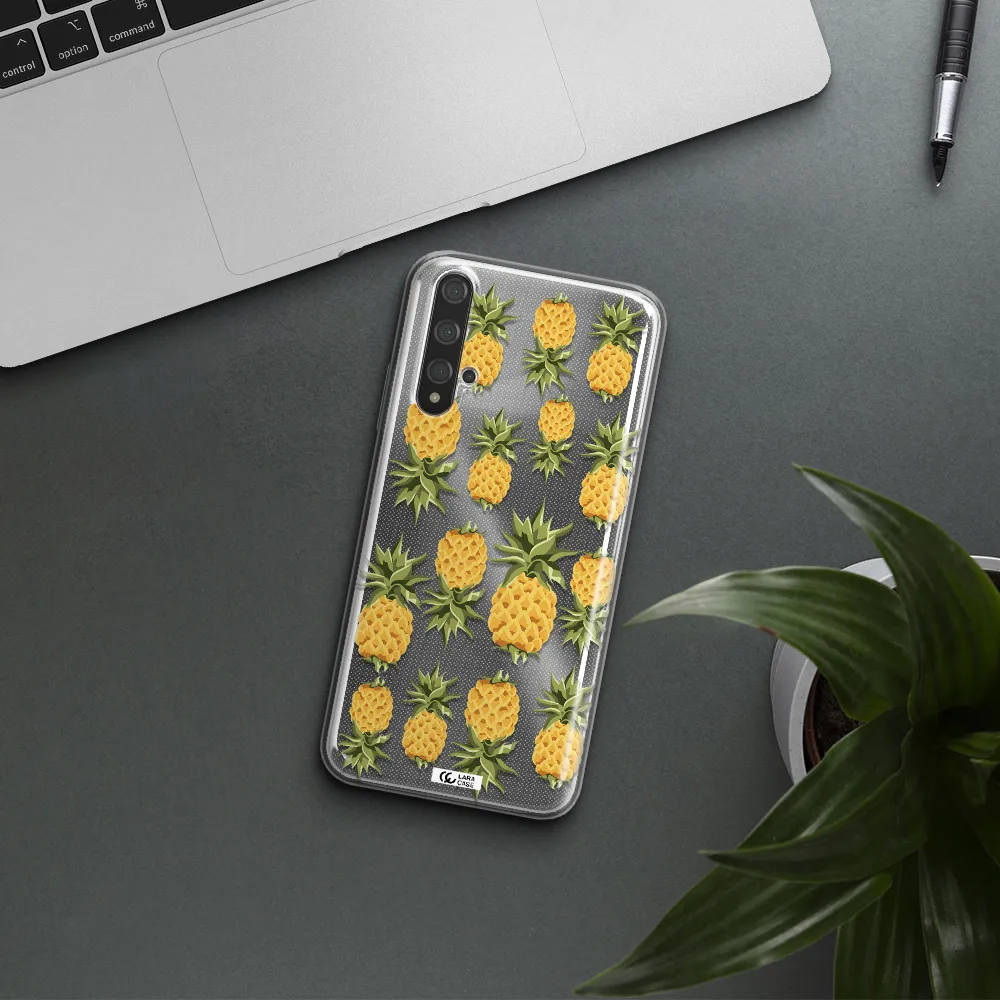 Pineapples Huawei Nova 5t Clear TPU Case