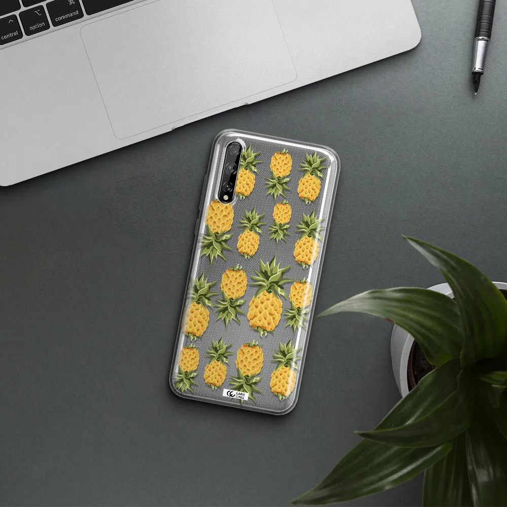 Pineapples Huawei P Smart S Clear TPU Case