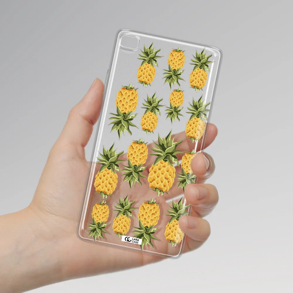 Pineapples Huawei P8 Clear TPU Case