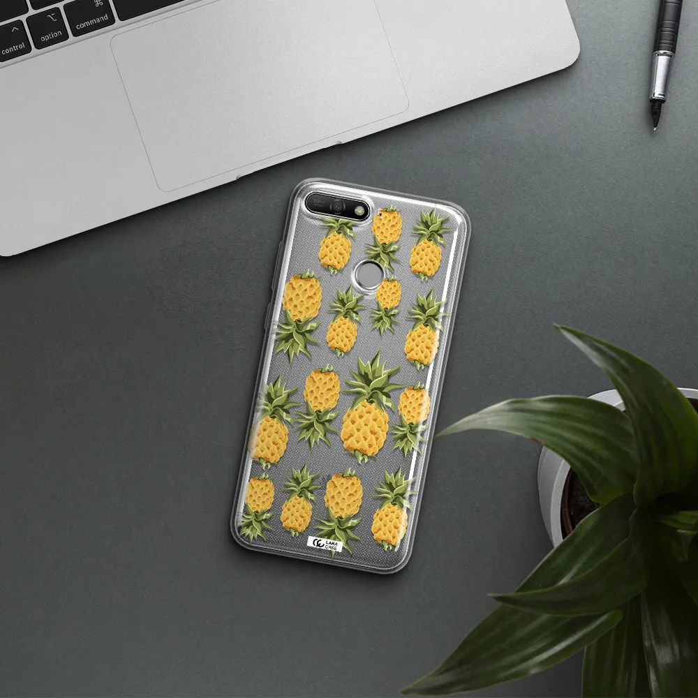 Pineapples Huawei Y6 Prime 2018 Clear TPU Case