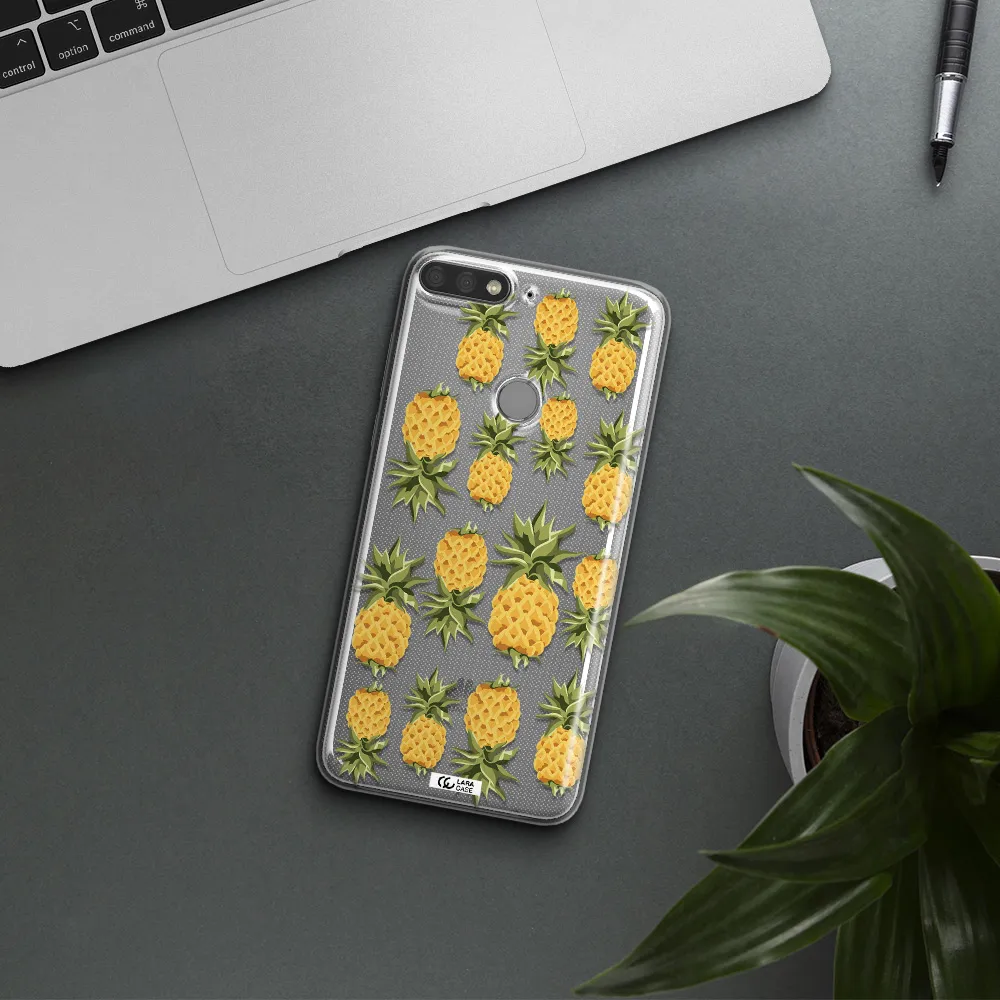 Pineapples Huawei Y7 Prime 2018 Clear TPU Case