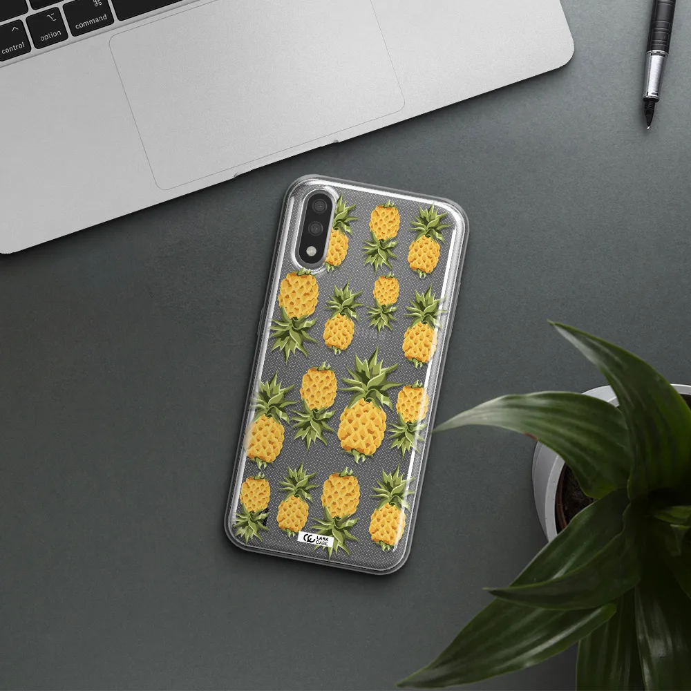 Pineapples Samsung A01 Clear TPU Case