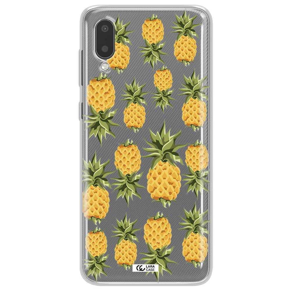 Pineapples Samsung A02 Clear TPU Case