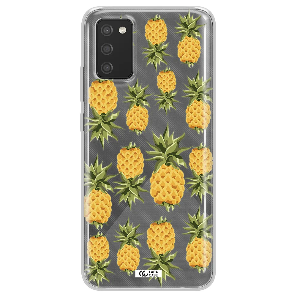 Pineapples Samsung A02S Clear TPU Case
