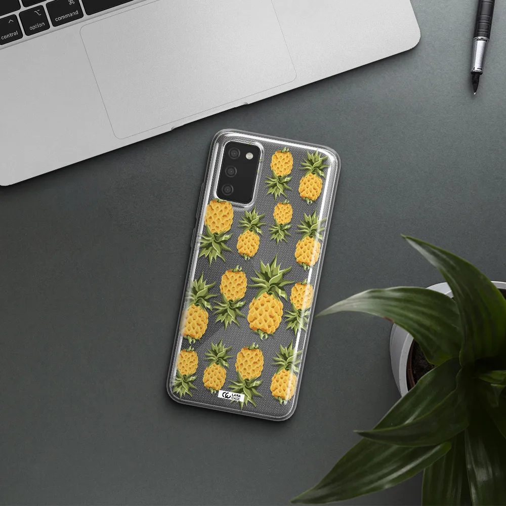 Pineapples Samsung A02S Clear TPU Case