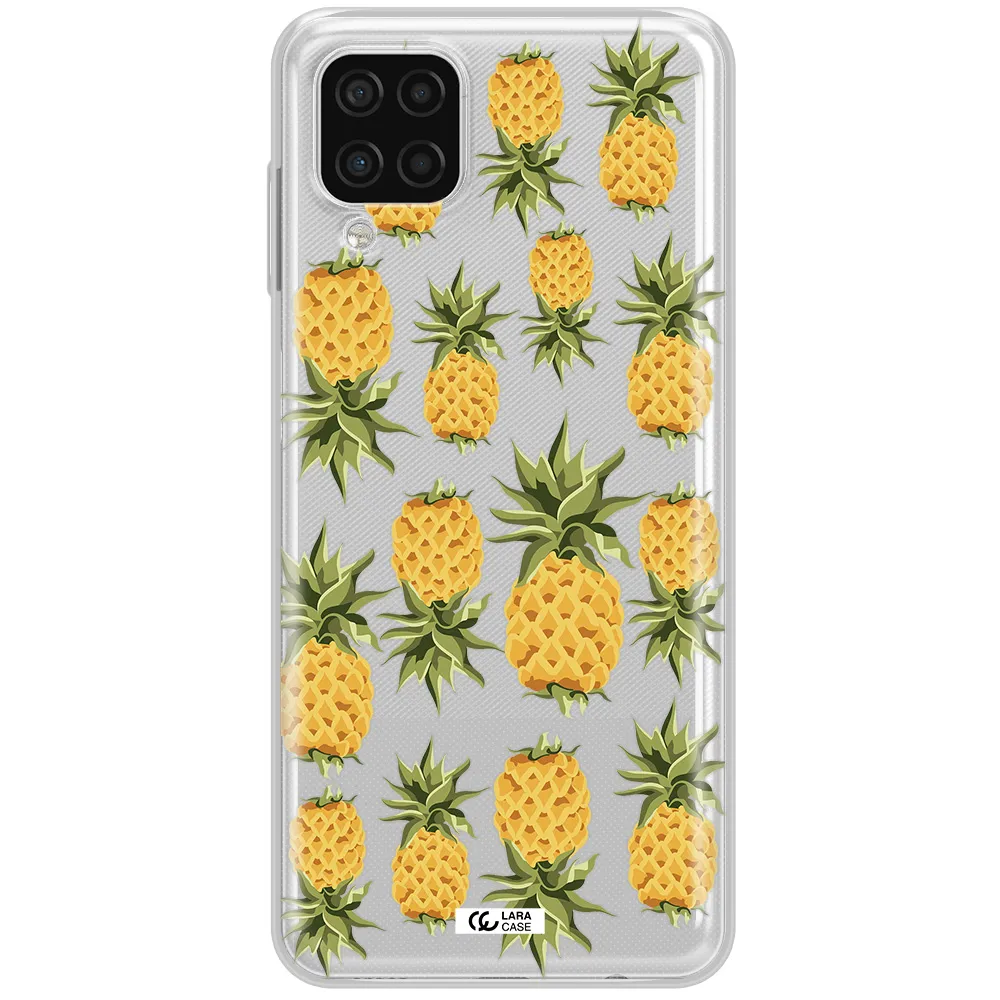Pineapples Samsung A12 4g Clear TPU Case