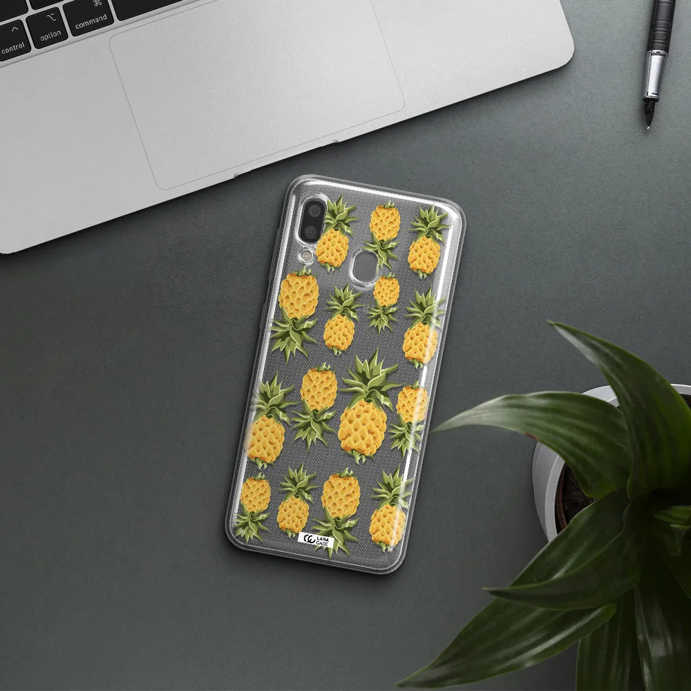 Pineapples Samsung A20 Clear TPU Case
