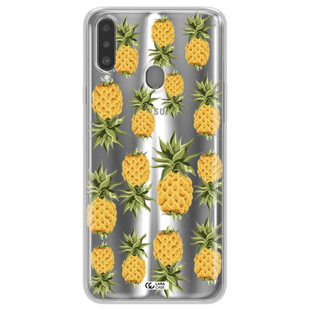 Pineapples Samsung A20S Clear TPU Case
