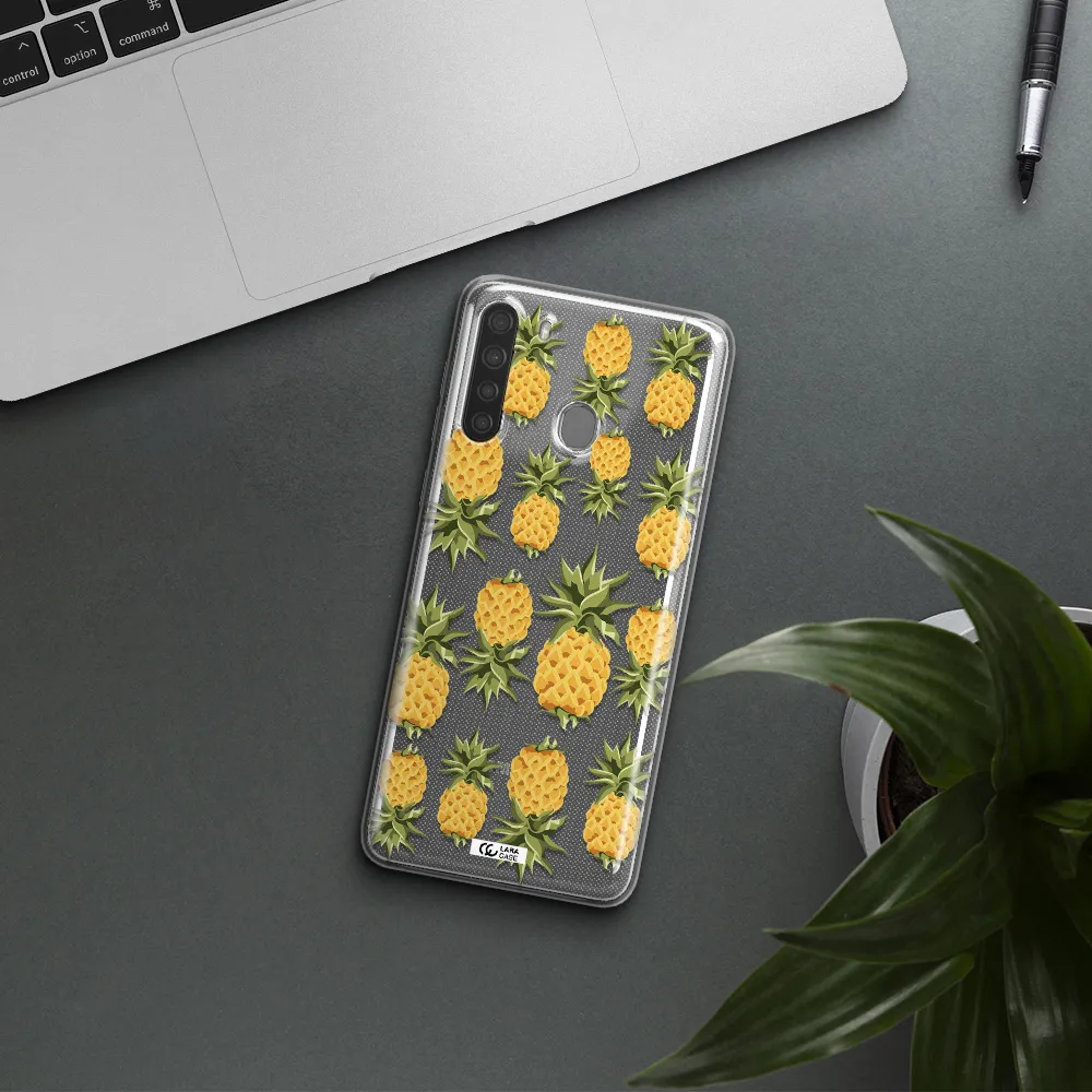 Pineapples Samsung A21 Clear TPU Case