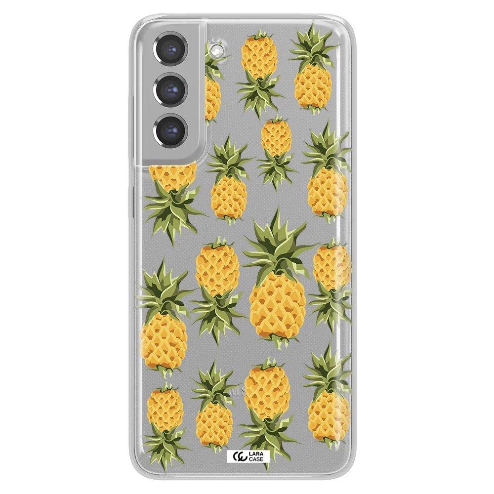 Pineapples Samsung A21 Fe Clear TPU Case