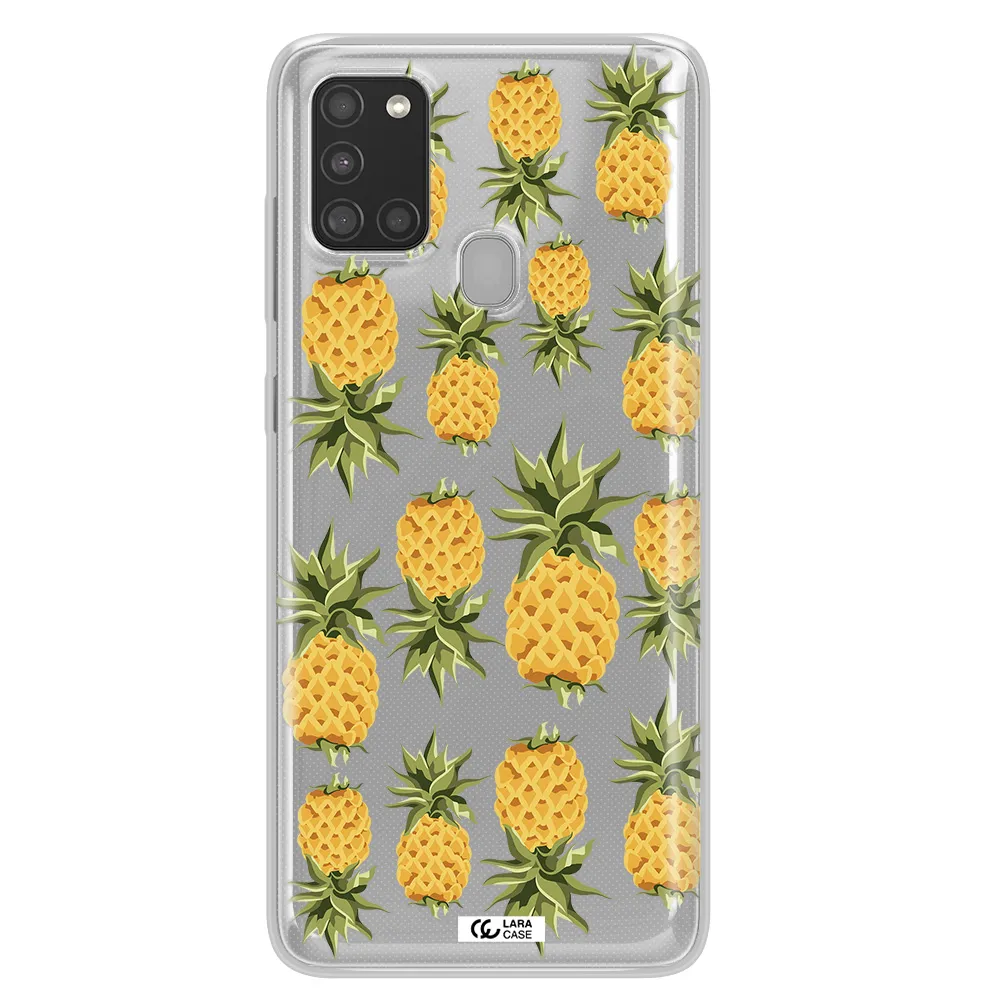 Pineapples Samsung A21S Clear TPU Case