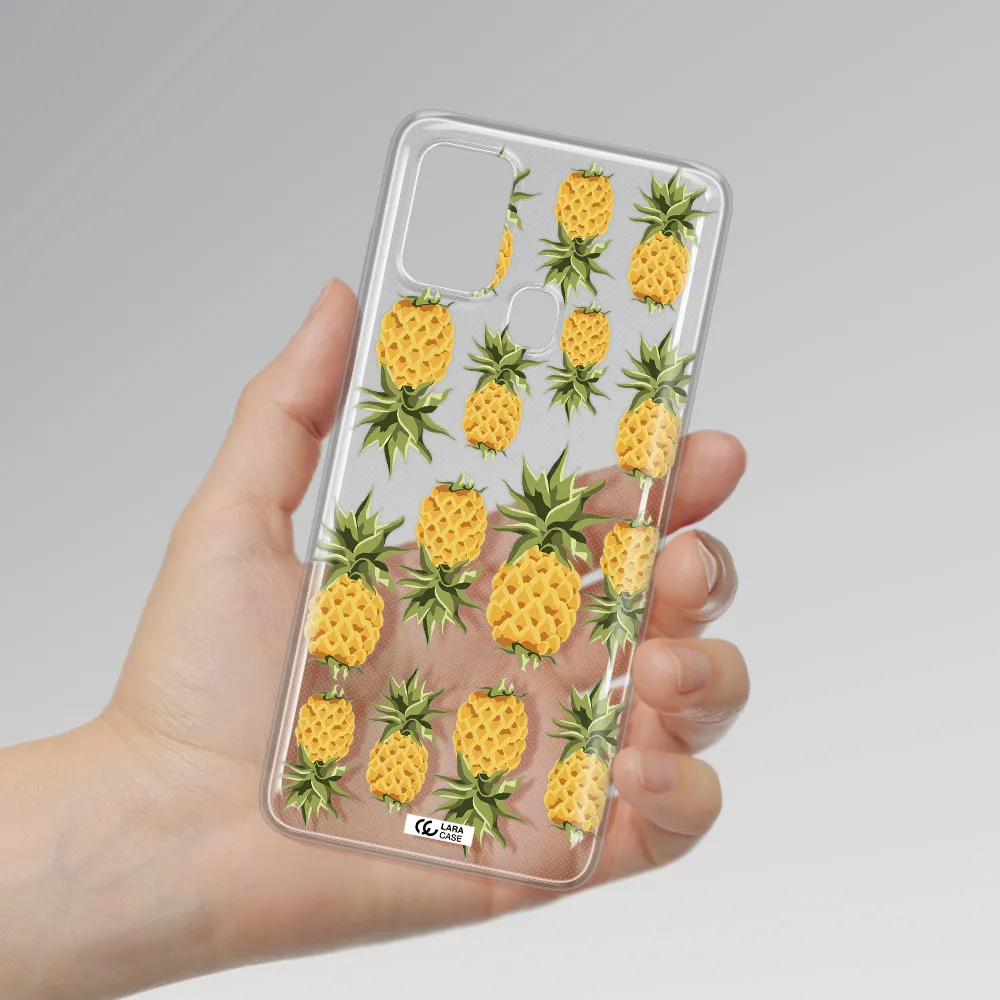 Pineapples Samsung A21S Clear TPU Case