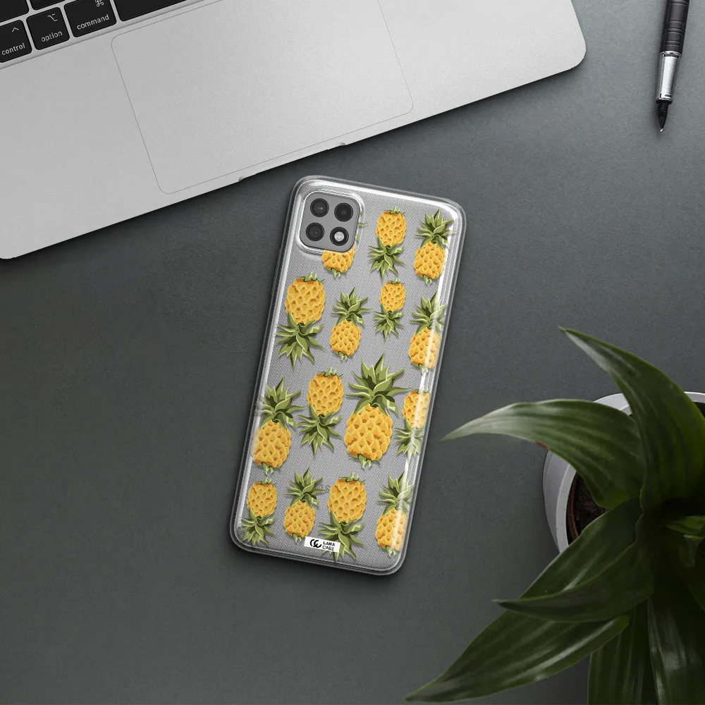 Pineapples Samsung A22 5g Clear TPU Case