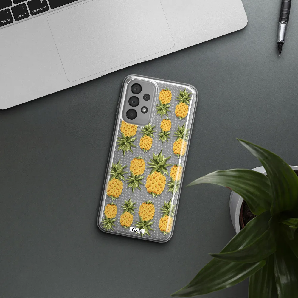 Pineapples Samsung A23 Clear TPU Case