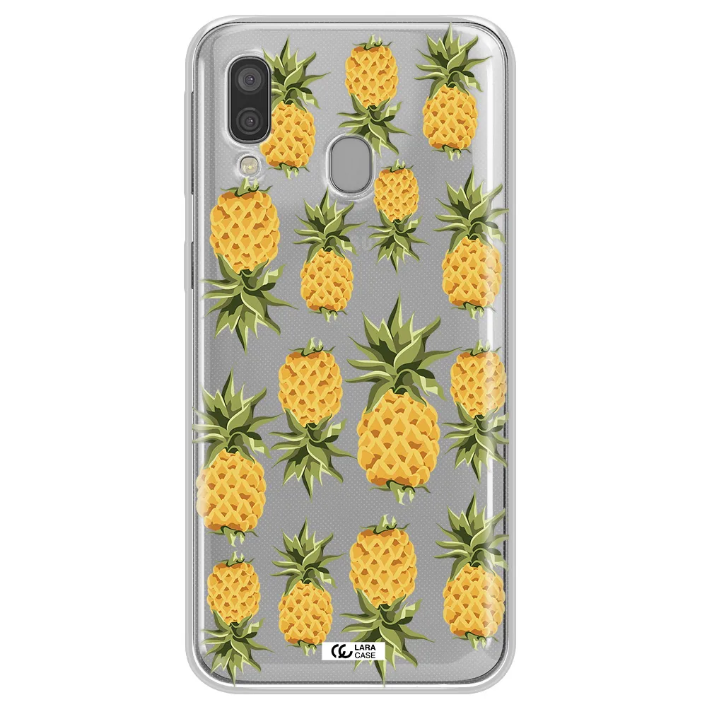 Pineapples Samsung A40 Clear TPU Case