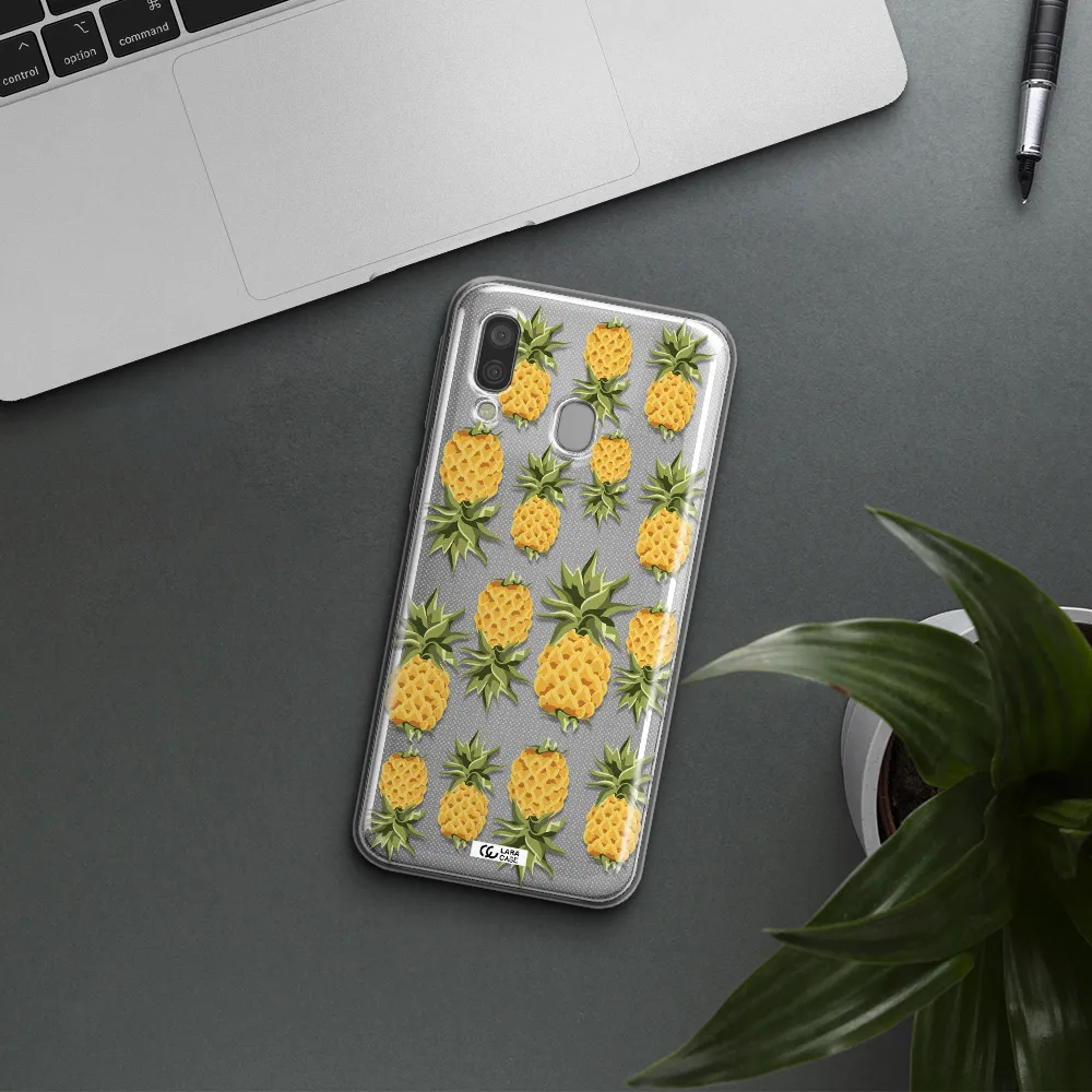 Pineapples Samsung A40 Clear TPU Case