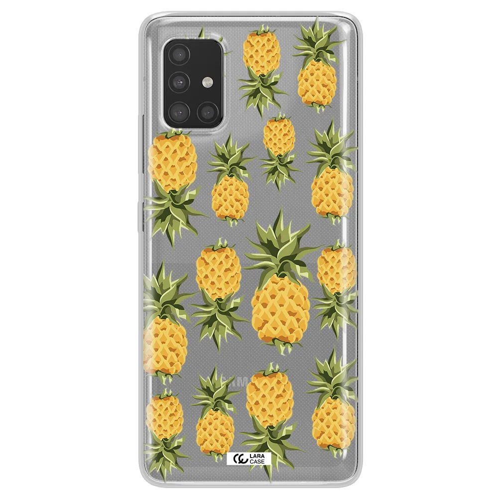 Pineapples Samsung A51 Clear TPU Case