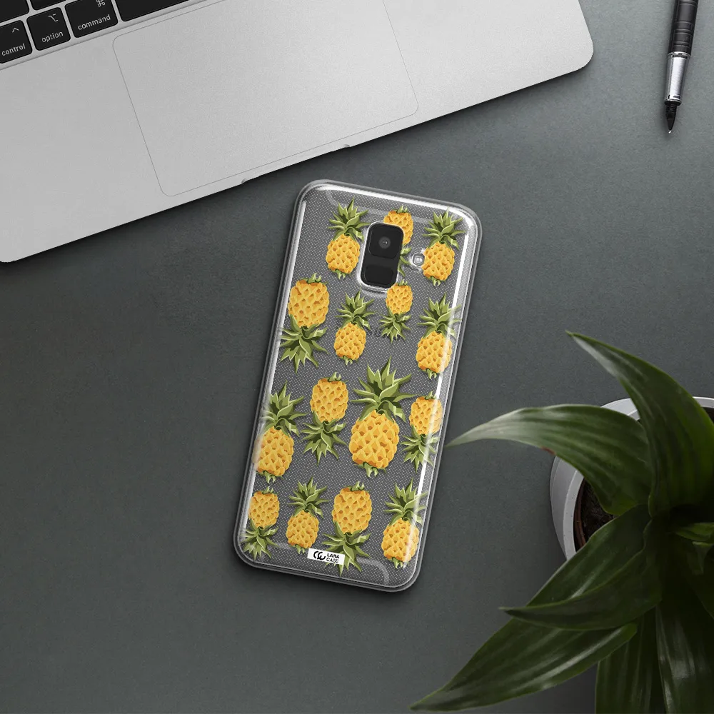 Pineapples Samsung A6 Clear TPU Case
