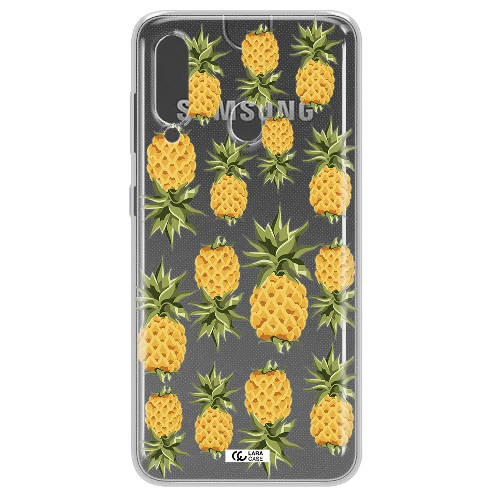 Pineapples Samsung A60 Clear TPU Case