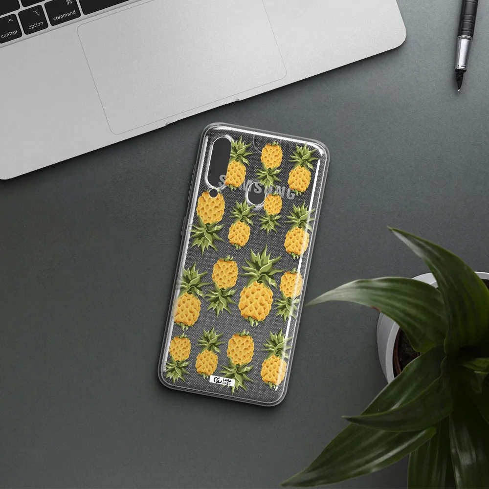 Pineapples Samsung A60 Clear TPU Case