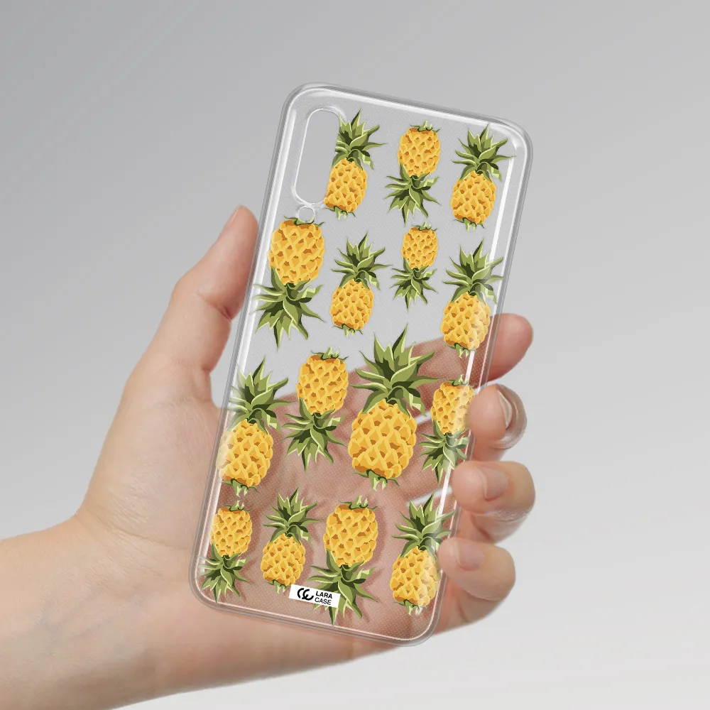 Pineapples Samsung A70S Clear Tpu Case