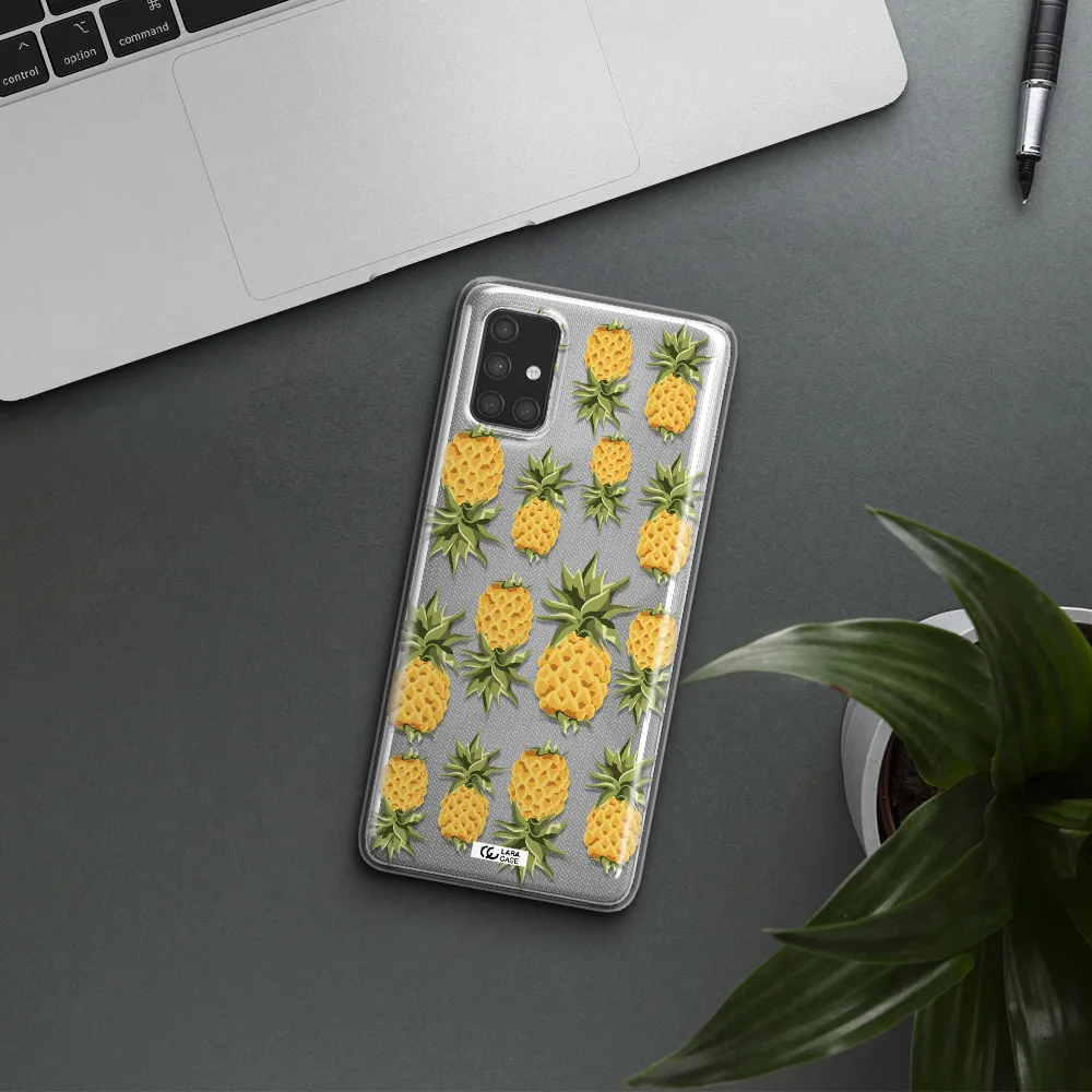 Pineapples Samsung A71 Clear TPU Case