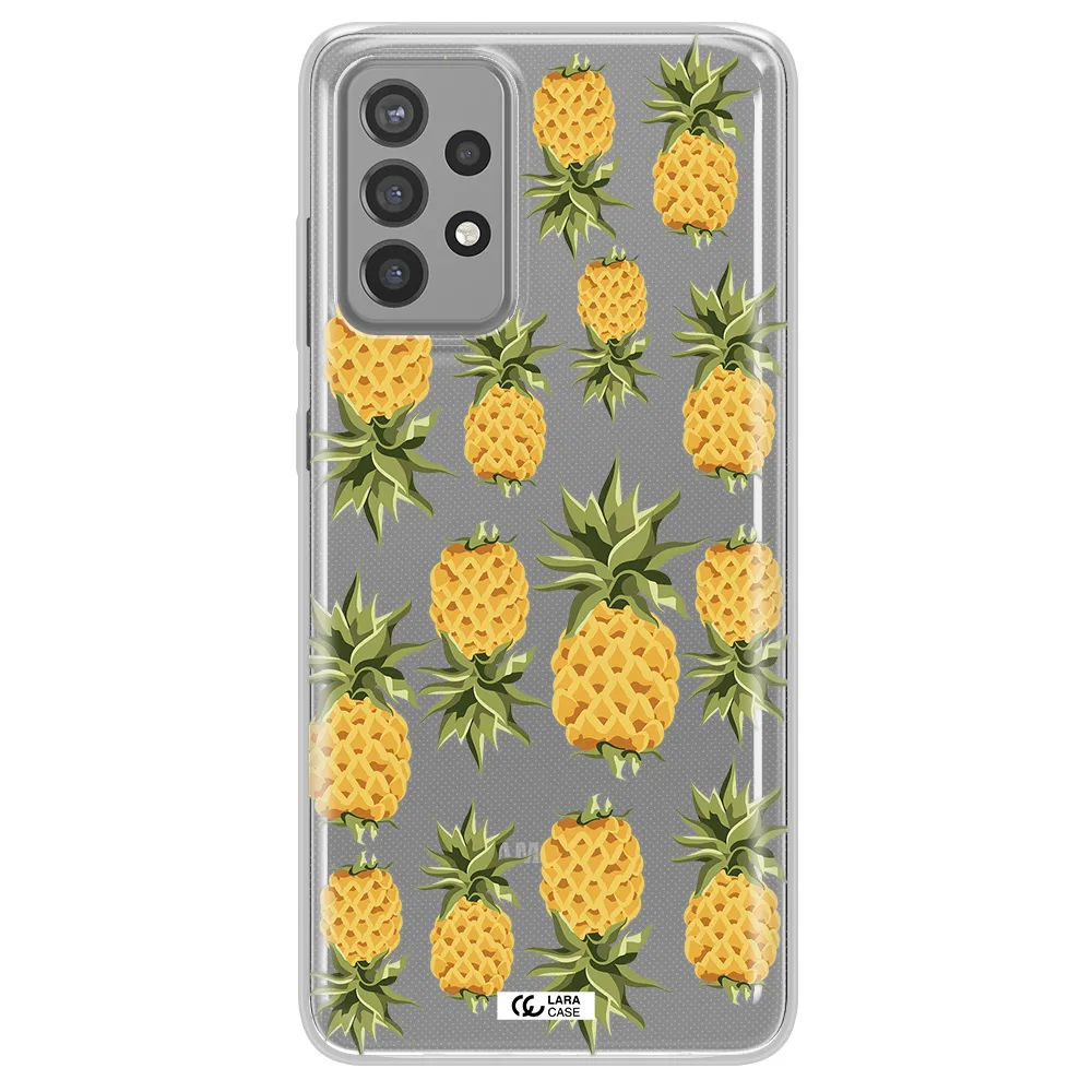 Pineapples Samsung A72 Clear TPU Case