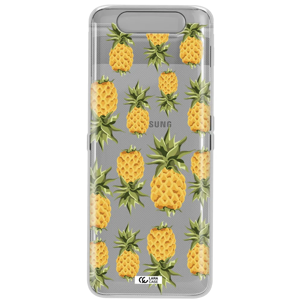 Pineapples Samsung A80 Clear TPU Case
